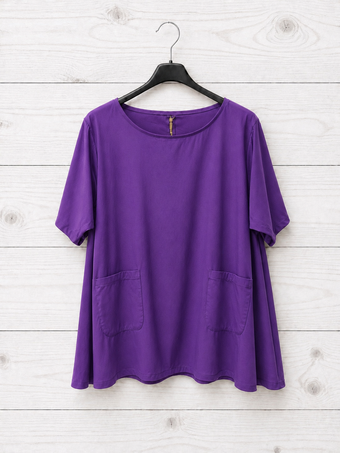Camicia Viola con tasche