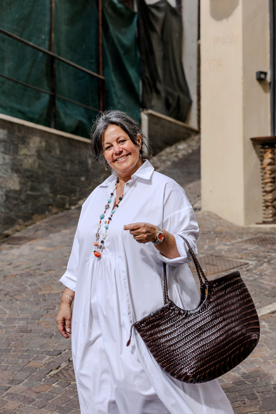 Borsa in intrecciata grande