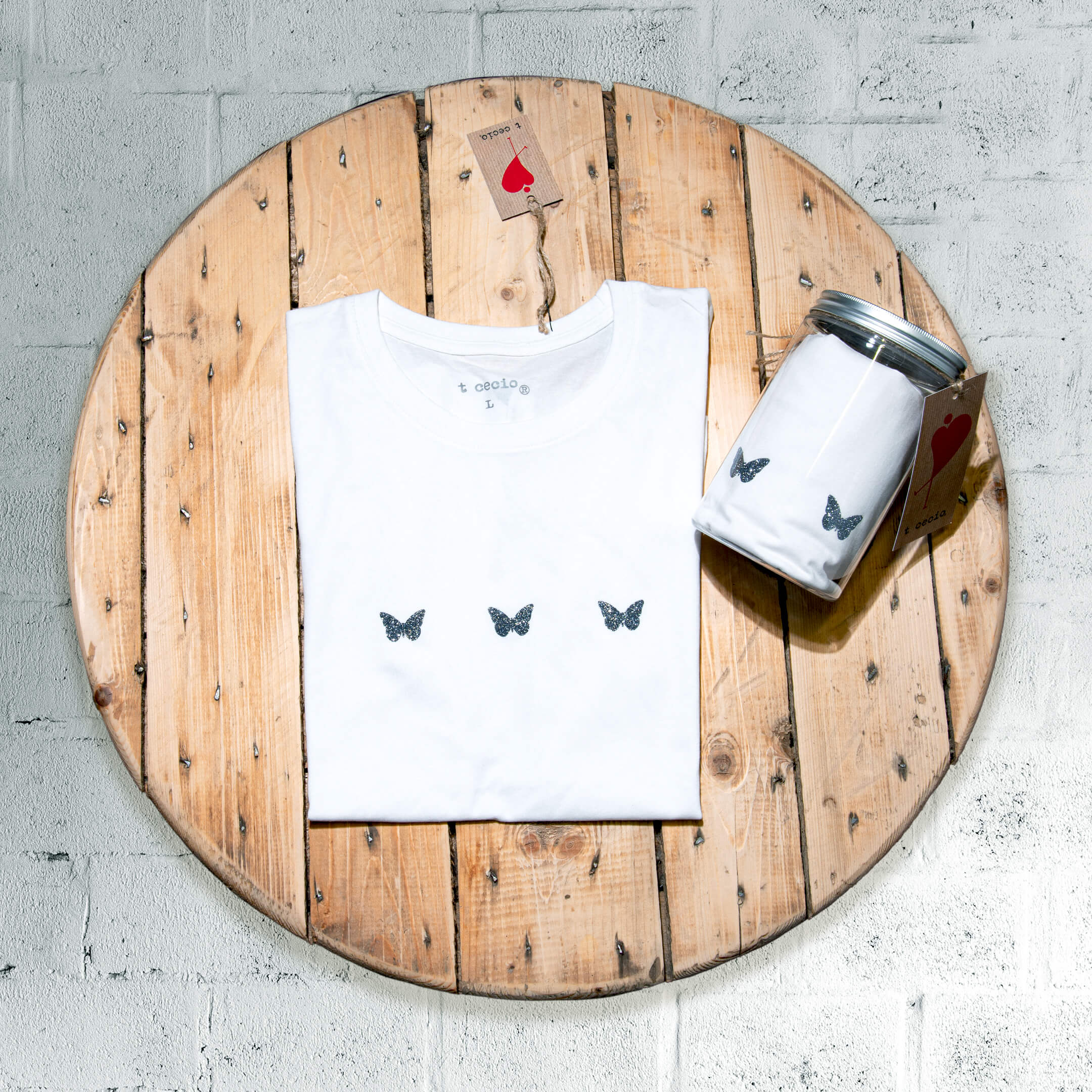 T-shirt Tre Farfalle
