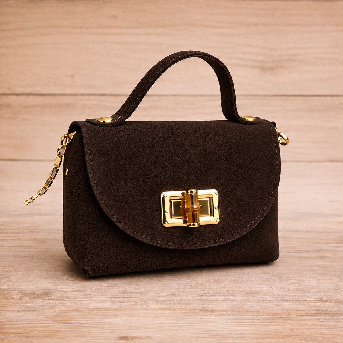 Mini bag scamosciata