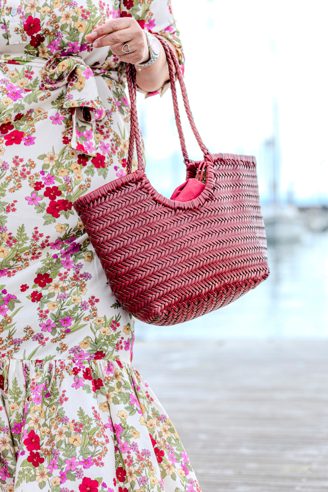 Borsa in intrecciata media